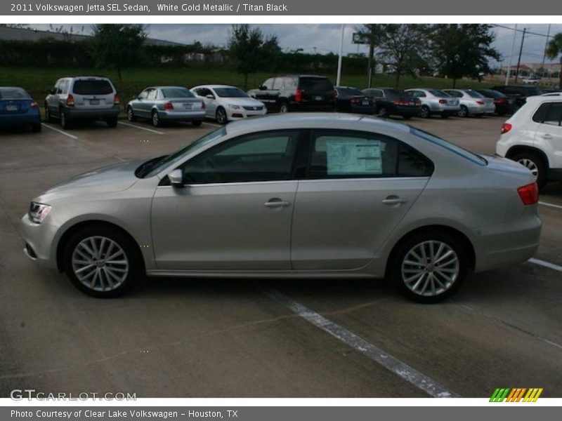 White Gold Metallic / Titan Black 2011 Volkswagen Jetta SEL Sedan