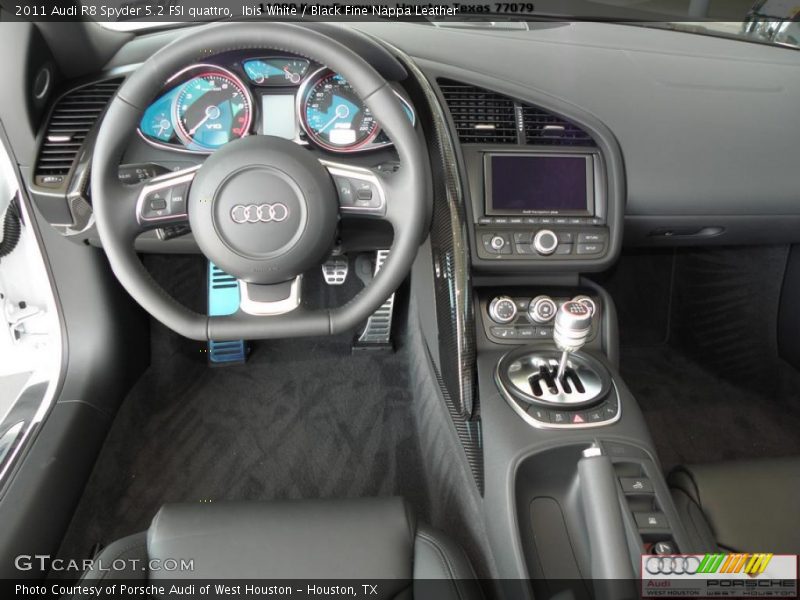 Ibis White / Black Fine Nappa Leather 2011 Audi R8 Spyder 5.2 FSI quattro