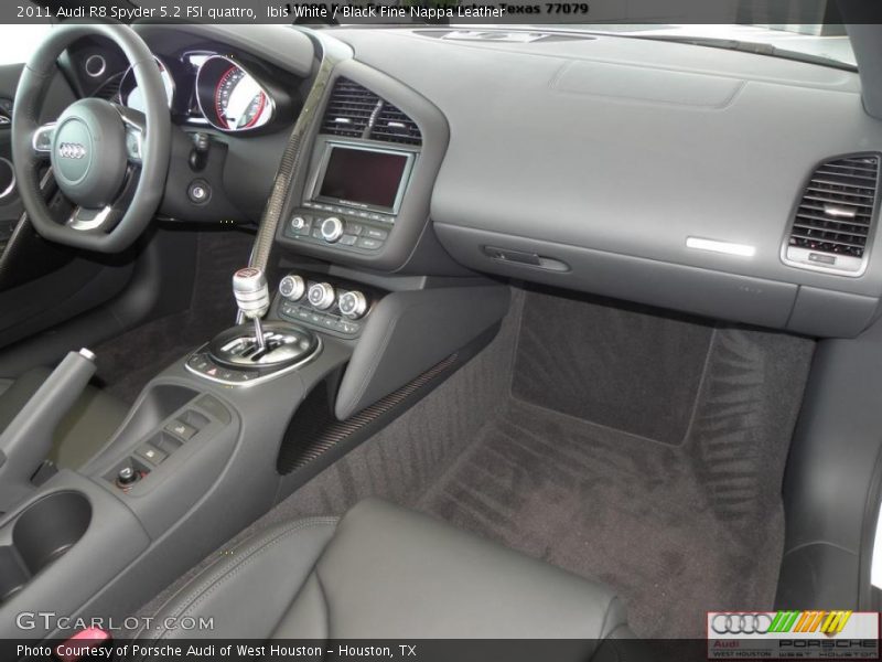 Ibis White / Black Fine Nappa Leather 2011 Audi R8 Spyder 5.2 FSI quattro