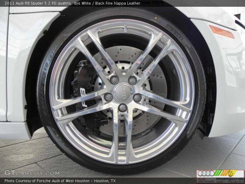Ibis White / Black Fine Nappa Leather 2011 Audi R8 Spyder 5.2 FSI quattro
