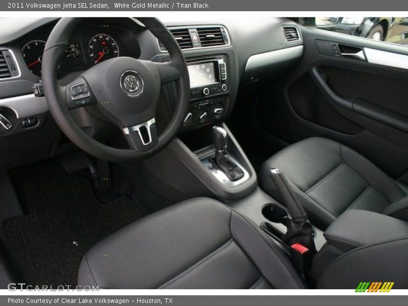 Titan Black Interior - 2011 Jetta SEL Sedan 