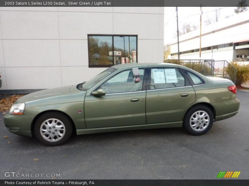 Silver Green / Light Tan 2003 Saturn L Series L200 Sedan