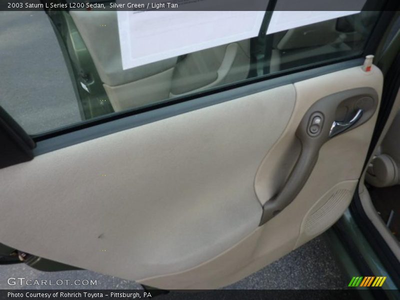 Silver Green / Light Tan 2003 Saturn L Series L200 Sedan