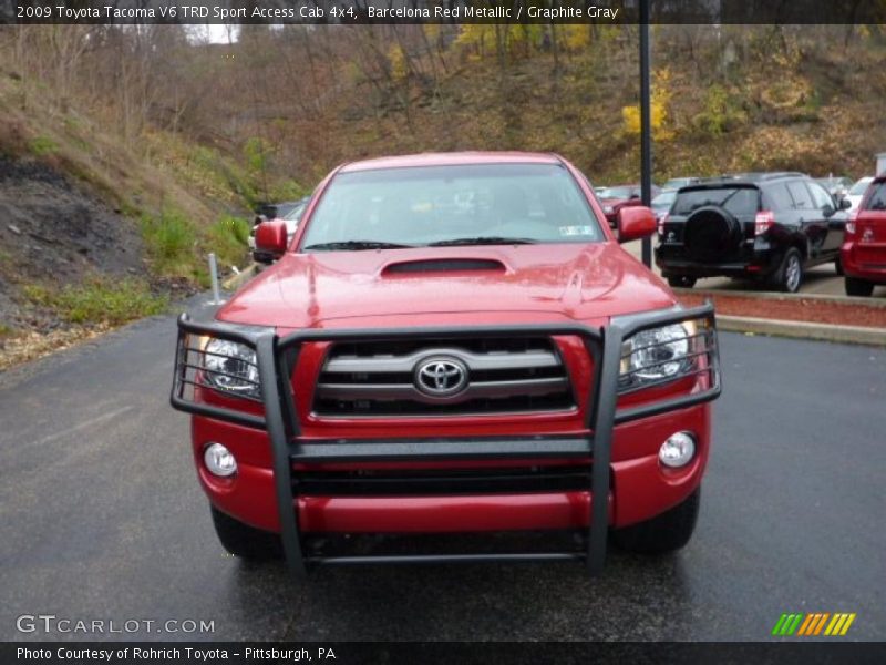 Barcelona Red Metallic / Graphite Gray 2009 Toyota Tacoma V6 TRD Sport Access Cab 4x4