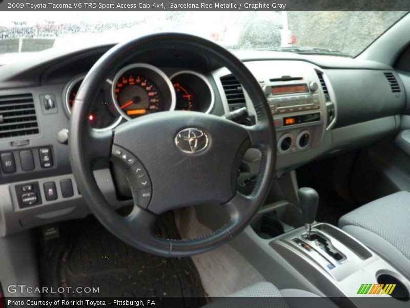 Graphite Gray Interior - 2009 Tacoma V6 TRD Sport Access Cab 4x4 