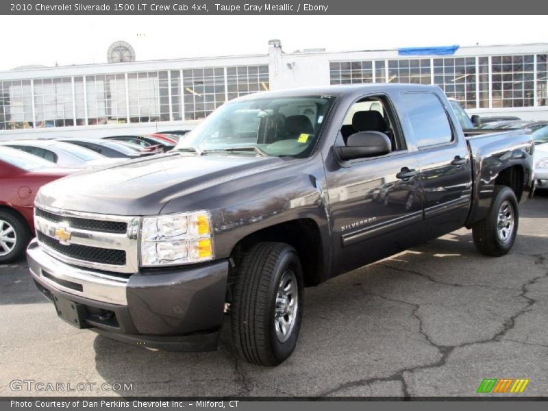 Taupe Gray Metallic / Ebony 2010 Chevrolet Silverado 1500 LT Crew Cab 4x4