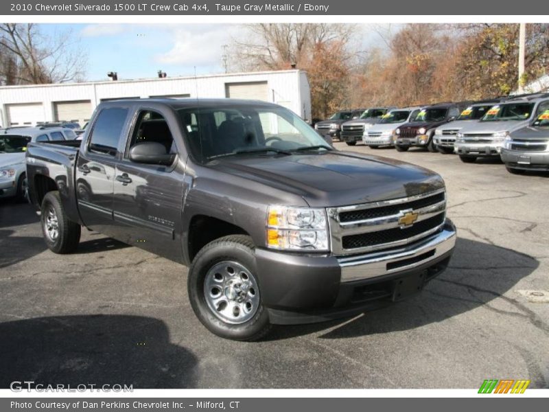 Taupe Gray Metallic / Ebony 2010 Chevrolet Silverado 1500 LT Crew Cab 4x4