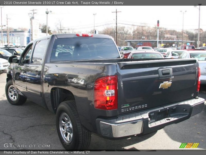 Taupe Gray Metallic / Ebony 2010 Chevrolet Silverado 1500 LT Crew Cab 4x4