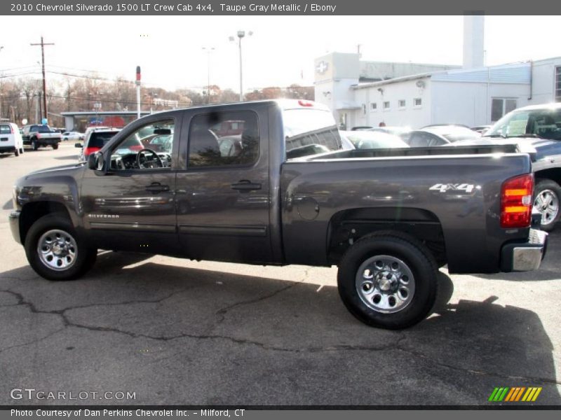 Taupe Gray Metallic / Ebony 2010 Chevrolet Silverado 1500 LT Crew Cab 4x4