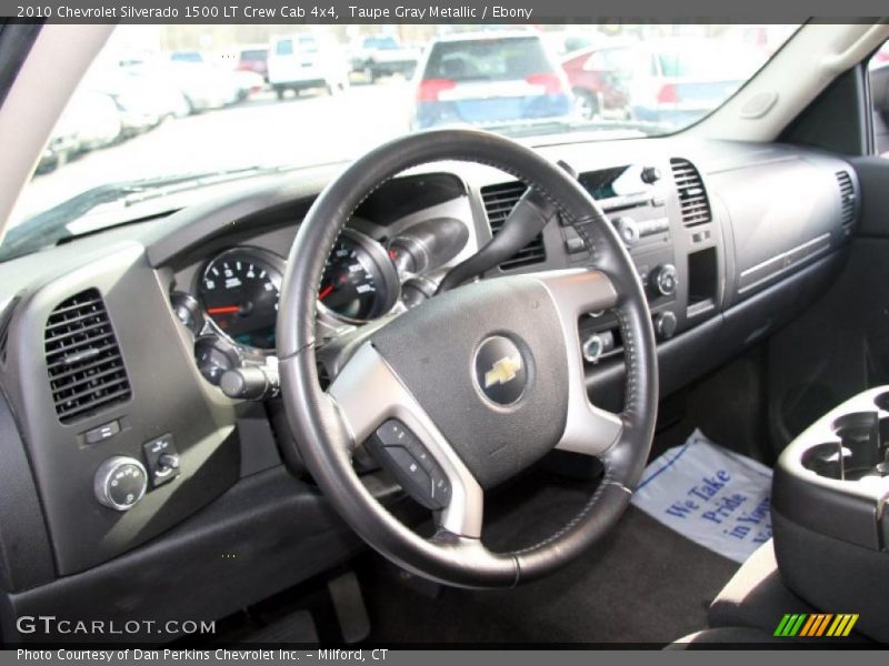 Taupe Gray Metallic / Ebony 2010 Chevrolet Silverado 1500 LT Crew Cab 4x4