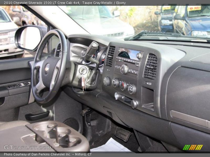 Taupe Gray Metallic / Ebony 2010 Chevrolet Silverado 1500 LT Crew Cab 4x4