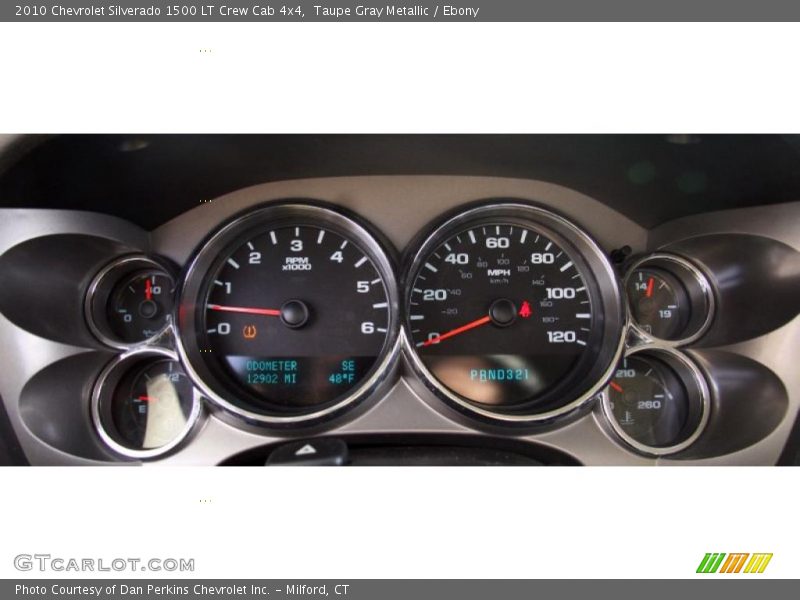 Taupe Gray Metallic / Ebony 2010 Chevrolet Silverado 1500 LT Crew Cab 4x4
