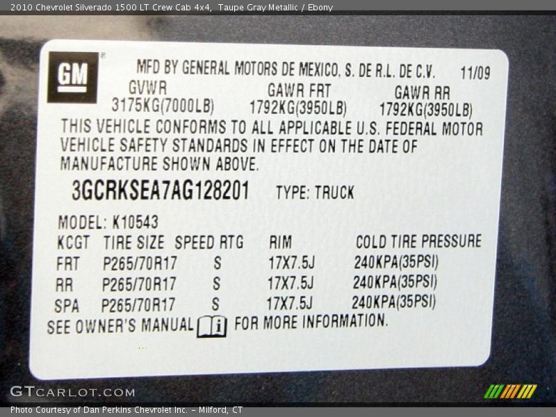 Taupe Gray Metallic / Ebony 2010 Chevrolet Silverado 1500 LT Crew Cab 4x4