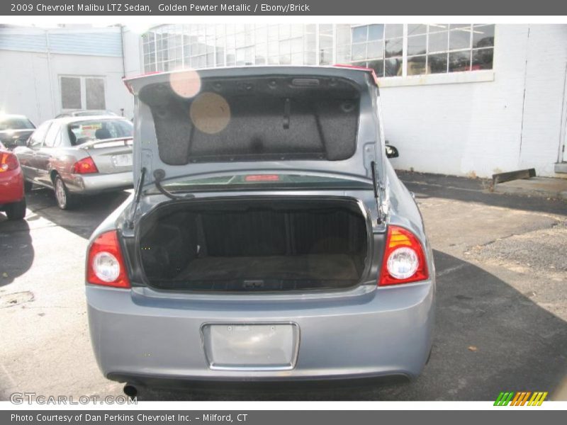 Golden Pewter Metallic / Ebony/Brick 2009 Chevrolet Malibu LTZ Sedan