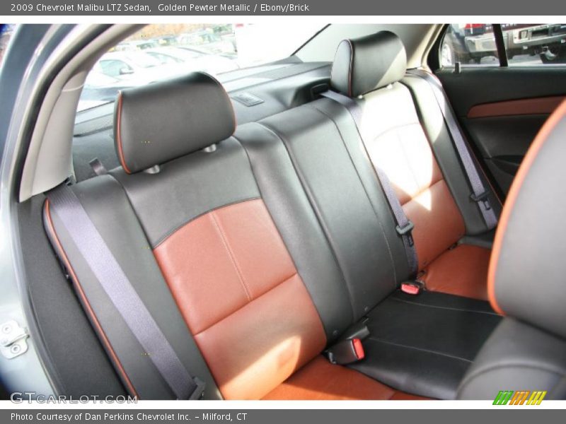 Golden Pewter Metallic / Ebony/Brick 2009 Chevrolet Malibu LTZ Sedan