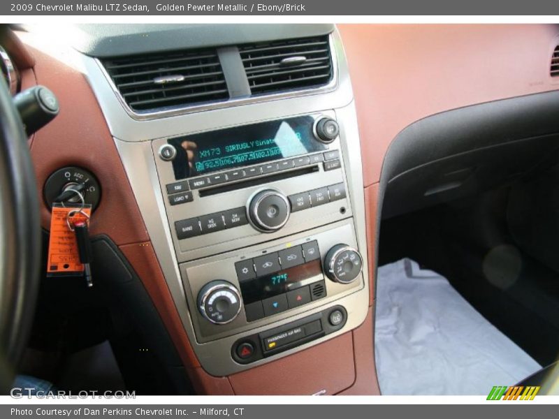 Golden Pewter Metallic / Ebony/Brick 2009 Chevrolet Malibu LTZ Sedan