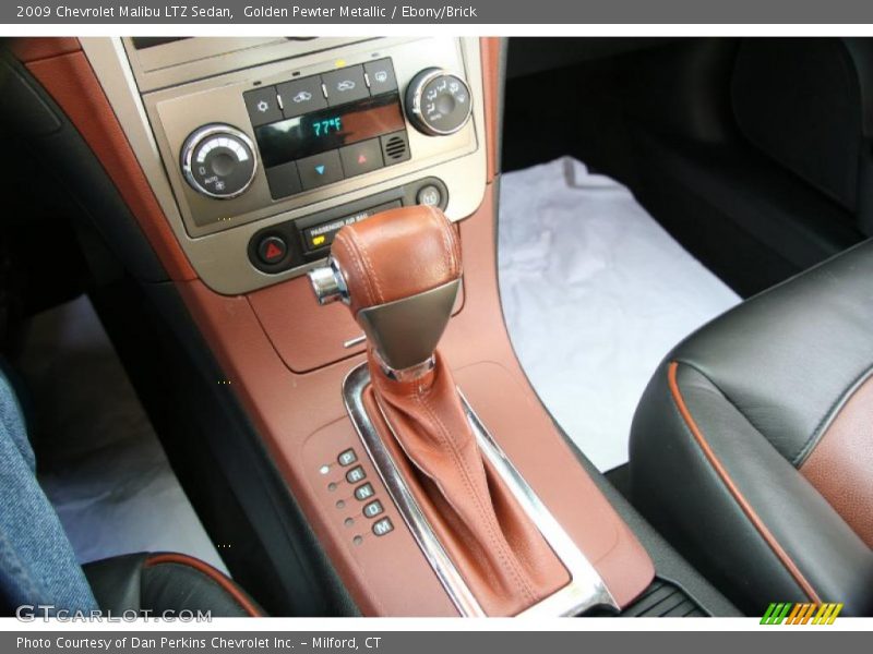 Golden Pewter Metallic / Ebony/Brick 2009 Chevrolet Malibu LTZ Sedan