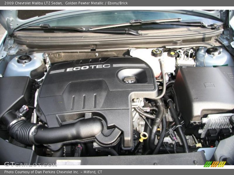 Golden Pewter Metallic / Ebony/Brick 2009 Chevrolet Malibu LTZ Sedan
