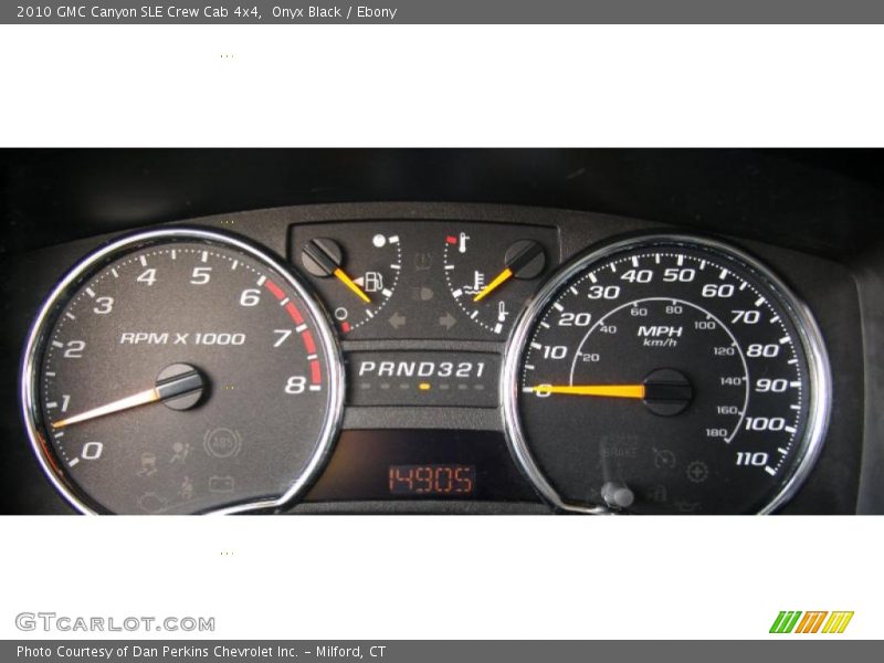  2010 Canyon SLE Crew Cab 4x4 SLE Crew Cab 4x4 Gauges