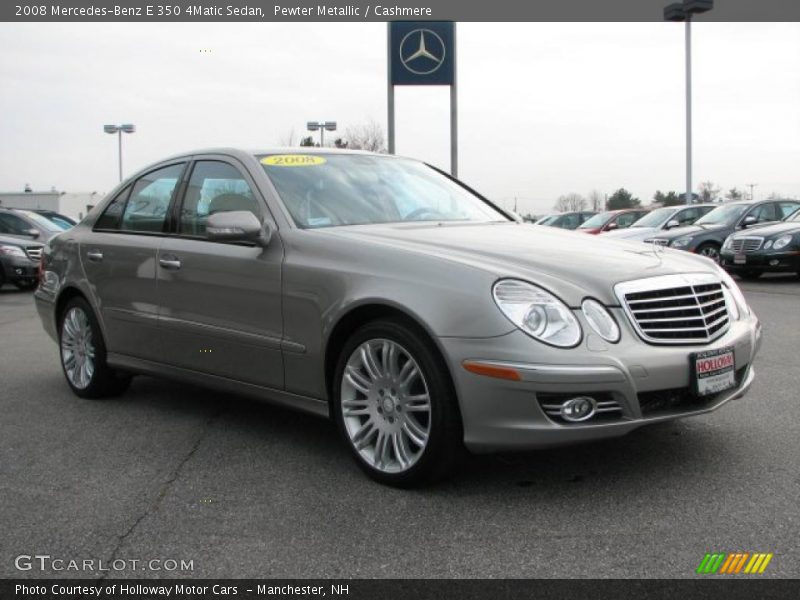 Pewter Metallic / Cashmere 2008 Mercedes-Benz E 350 4Matic Sedan