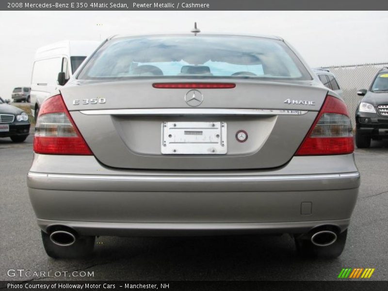 Pewter Metallic / Cashmere 2008 Mercedes-Benz E 350 4Matic Sedan