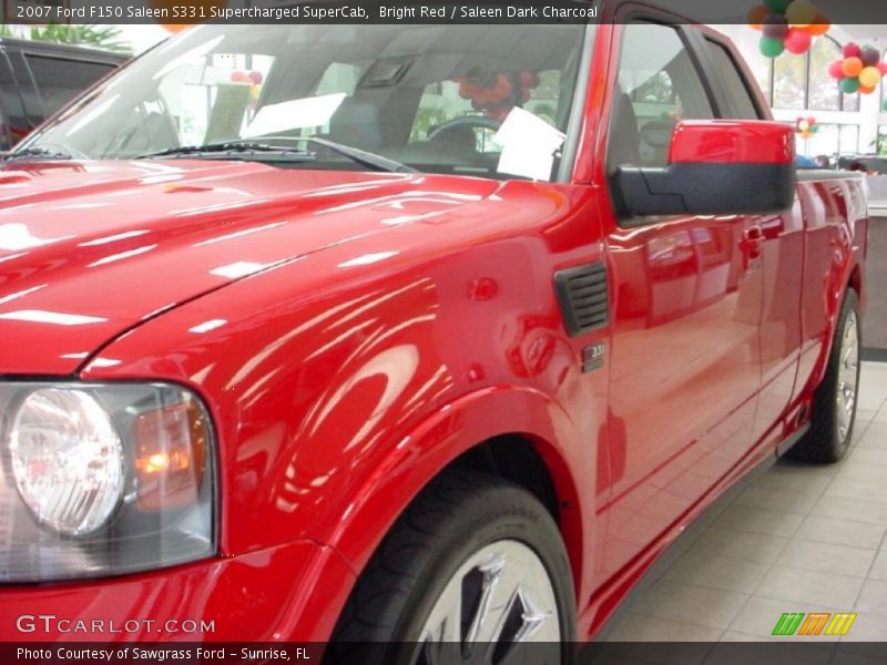 Bright Red / Saleen Dark Charcoal 2007 Ford F150 Saleen S331 Supercharged SuperCab