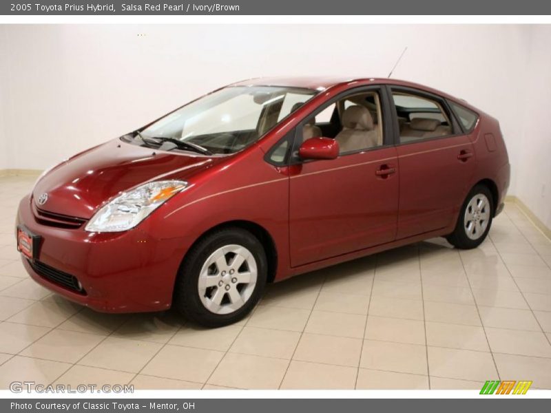Salsa Red Pearl / Ivory/Brown 2005 Toyota Prius Hybrid