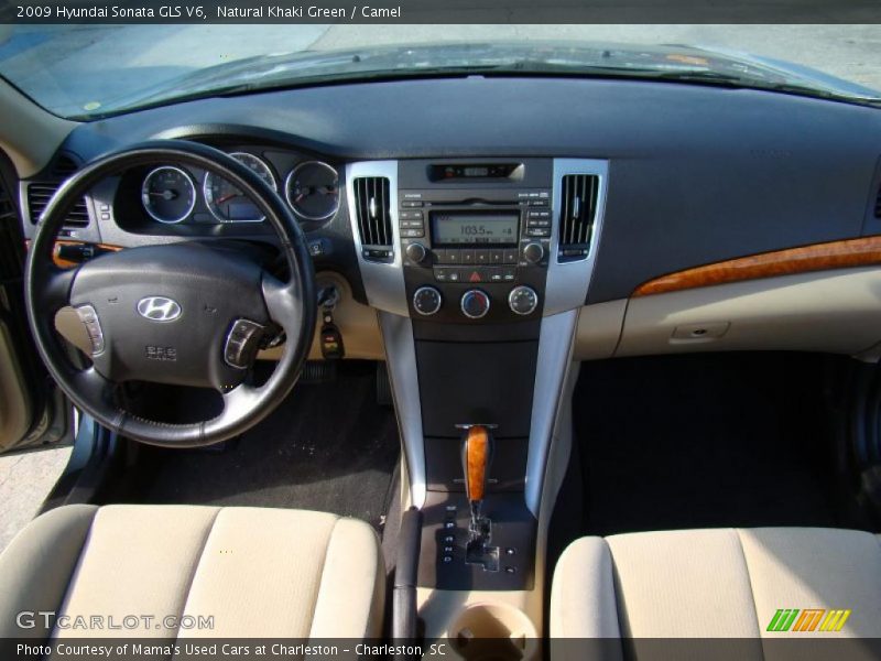 Natural Khaki Green / Camel 2009 Hyundai Sonata GLS V6