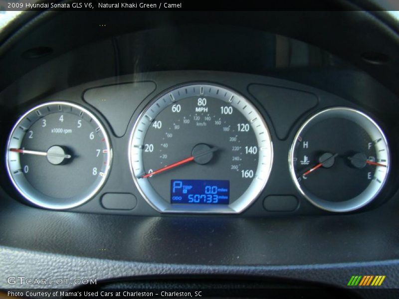 Natural Khaki Green / Camel 2009 Hyundai Sonata GLS V6