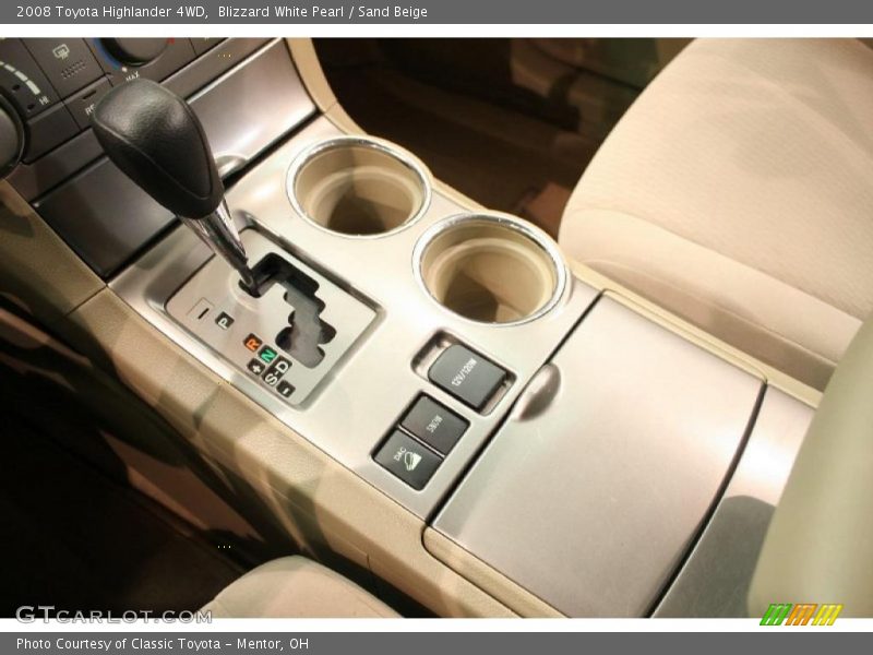 Blizzard White Pearl / Sand Beige 2008 Toyota Highlander 4WD