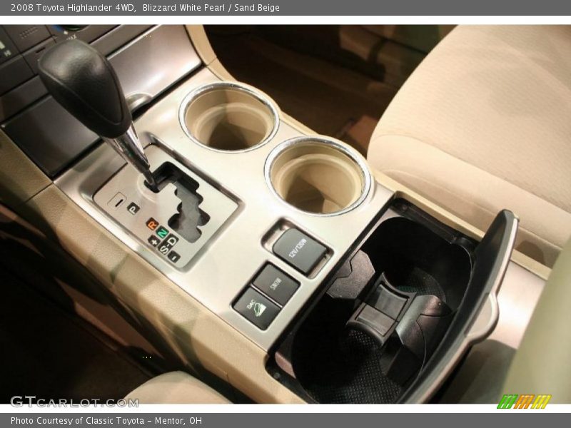 Blizzard White Pearl / Sand Beige 2008 Toyota Highlander 4WD