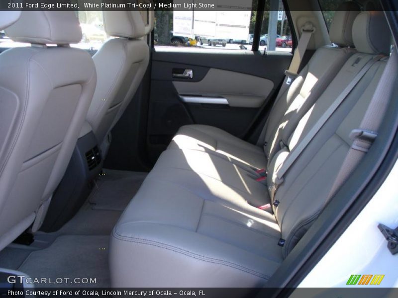 White Platinum Tri-Coat / Medium Light Stone 2011 Ford Edge Limited