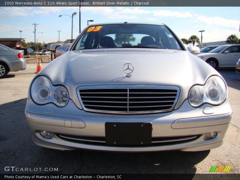 Brilliant Silver Metallic / Charcoal 2003 Mercedes-Benz C 320 4Matic Sport Sedan