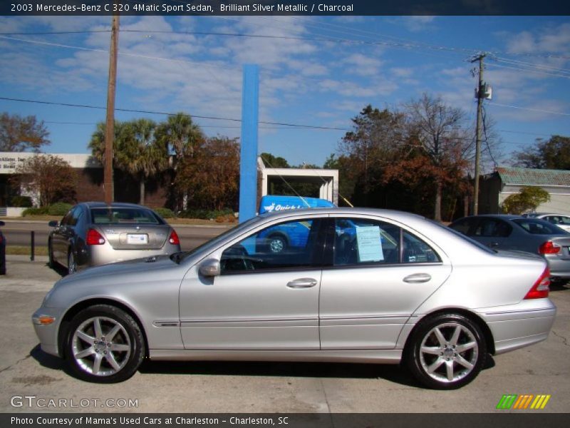 Brilliant Silver Metallic / Charcoal 2003 Mercedes-Benz C 320 4Matic Sport Sedan