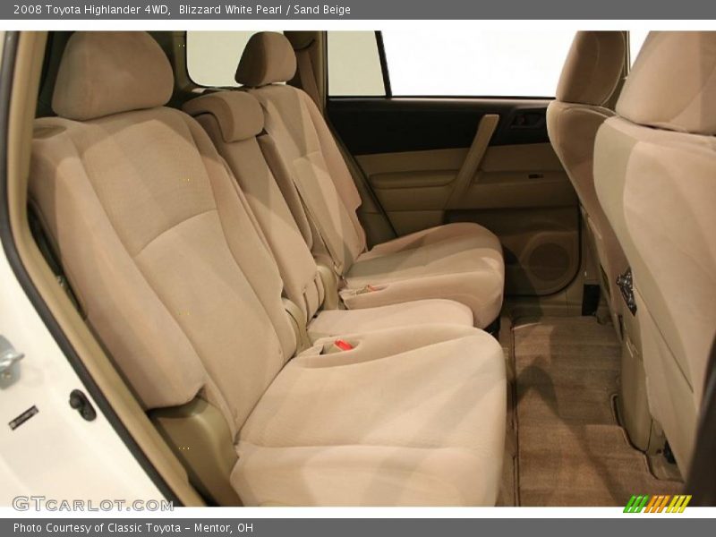 Blizzard White Pearl / Sand Beige 2008 Toyota Highlander 4WD