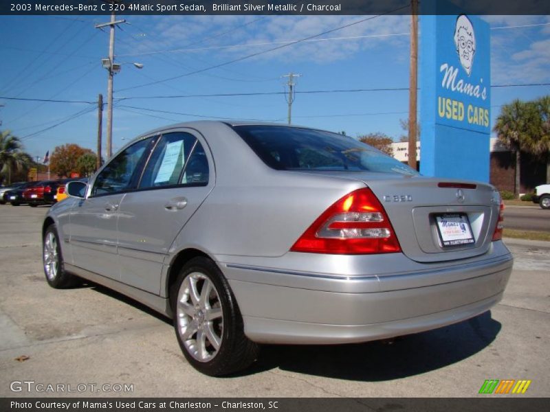 Brilliant Silver Metallic / Charcoal 2003 Mercedes-Benz C 320 4Matic Sport Sedan