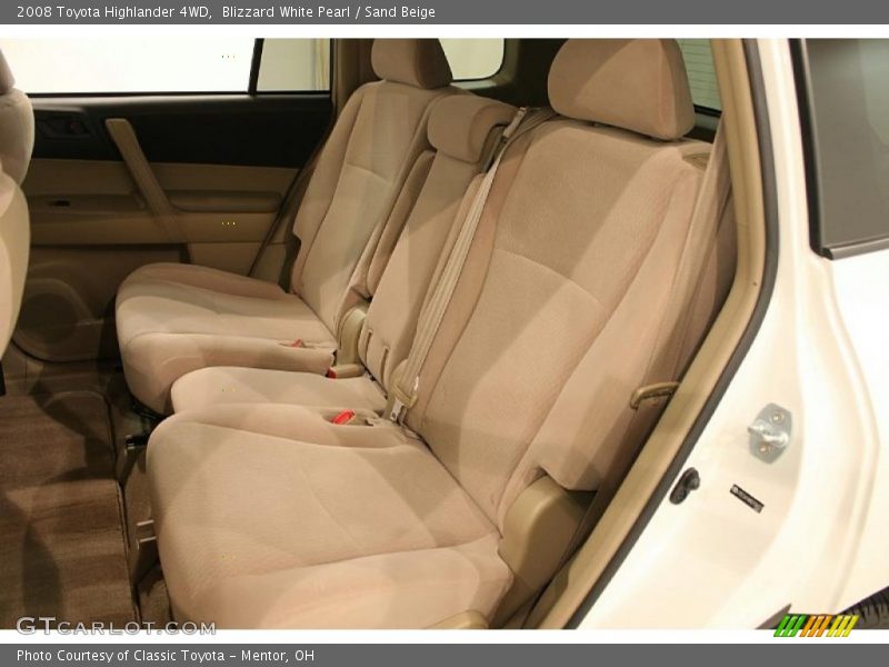Blizzard White Pearl / Sand Beige 2008 Toyota Highlander 4WD