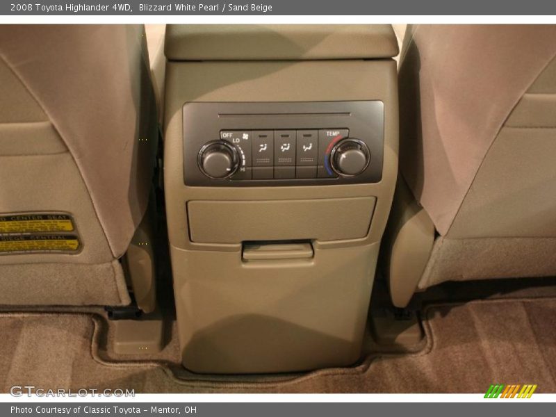 Blizzard White Pearl / Sand Beige 2008 Toyota Highlander 4WD
