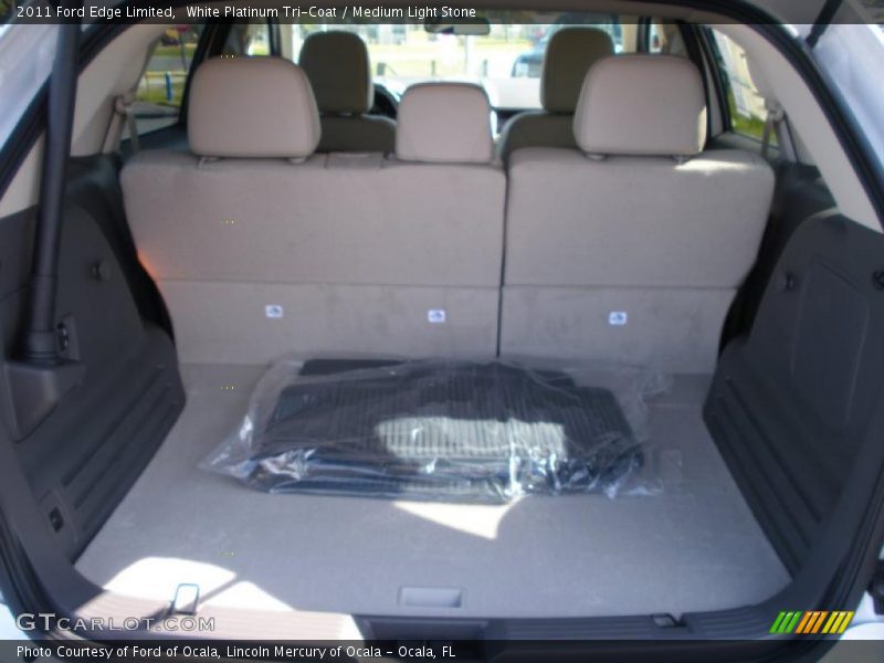 White Platinum Tri-Coat / Medium Light Stone 2011 Ford Edge Limited