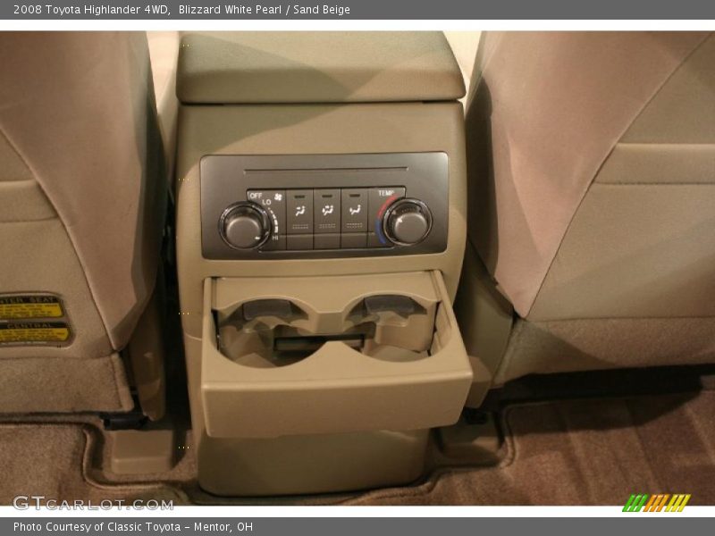 Blizzard White Pearl / Sand Beige 2008 Toyota Highlander 4WD