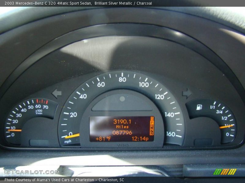  2003 C 320 4Matic Sport Sedan 320 4Matic Sport Sedan Gauges