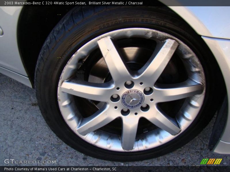 Brilliant Silver Metallic / Charcoal 2003 Mercedes-Benz C 320 4Matic Sport Sedan