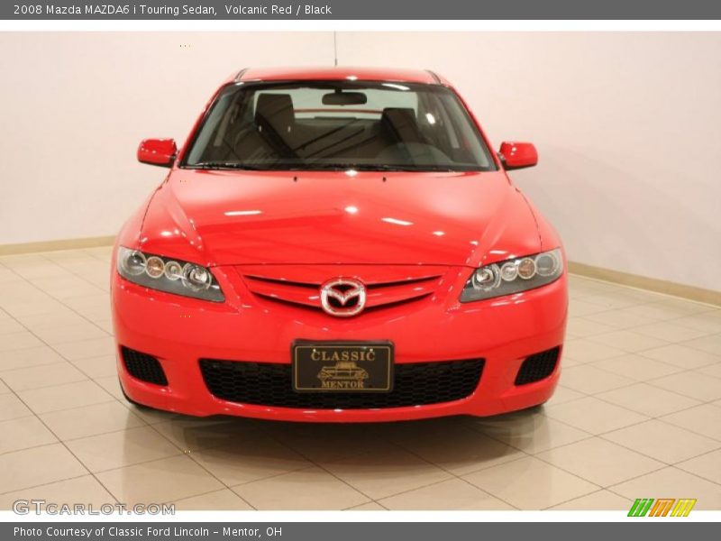 Volcanic Red / Black 2008 Mazda MAZDA6 i Touring Sedan