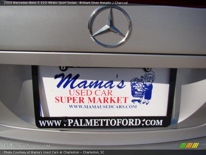 Brilliant Silver Metallic / Charcoal 2003 Mercedes-Benz C 320 4Matic Sport Sedan