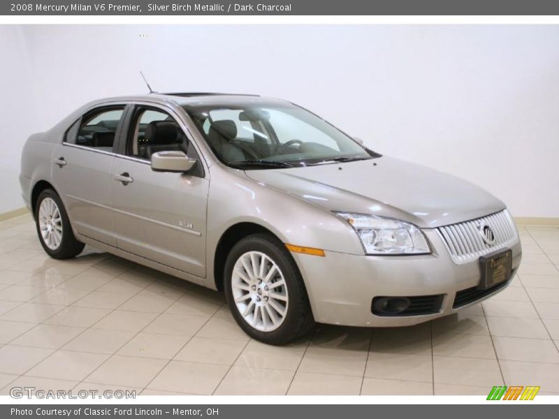 Silver Birch Metallic / Dark Charcoal 2008 Mercury Milan V6 Premier