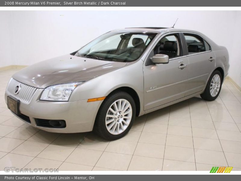 Silver Birch Metallic / Dark Charcoal 2008 Mercury Milan V6 Premier