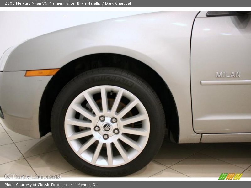 Silver Birch Metallic / Dark Charcoal 2008 Mercury Milan V6 Premier