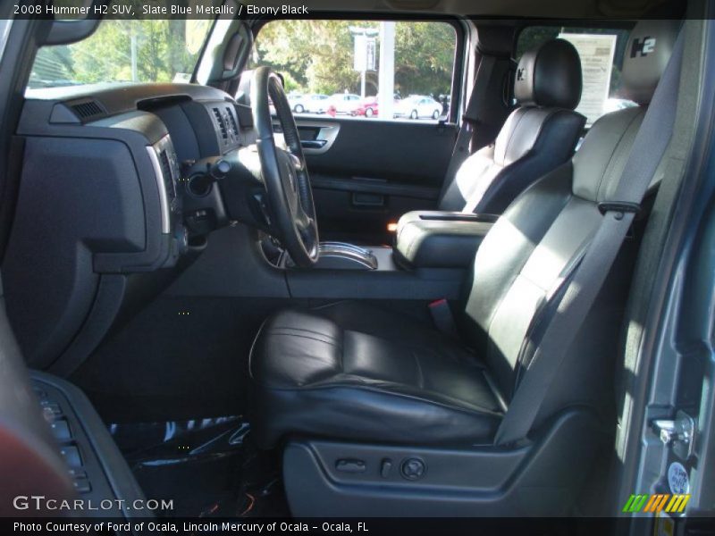  2008 H2 SUV Ebony Black Interior