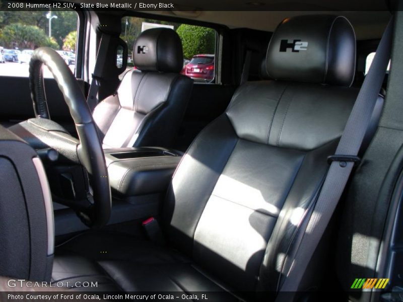  2008 H2 SUV Ebony Black Interior