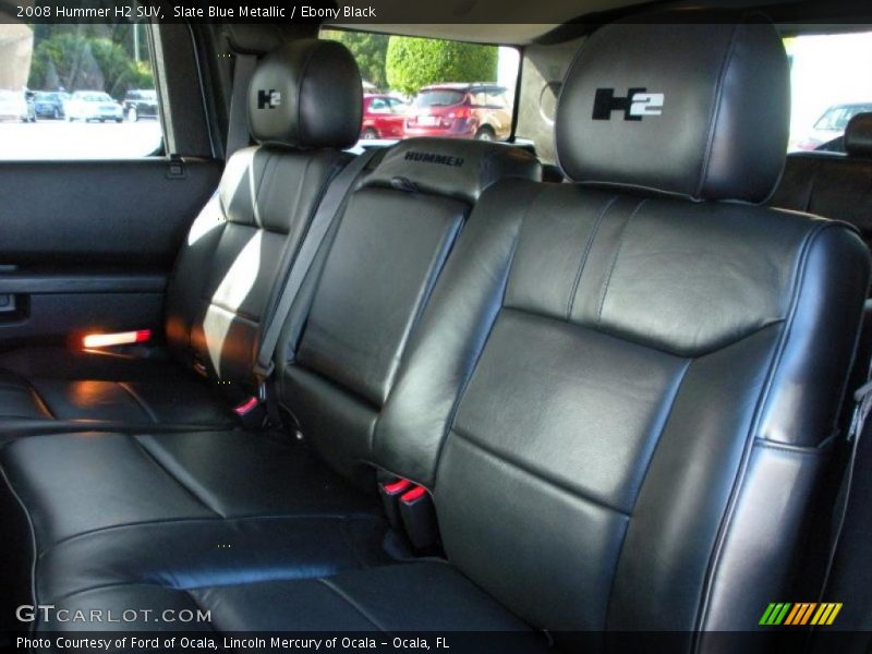  2008 H2 SUV Ebony Black Interior